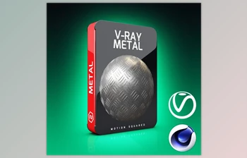 <span class='badge badge-warning'>Motion</span> Squared - Download V-Ray Metal Texture Pack for Cinema 4D
