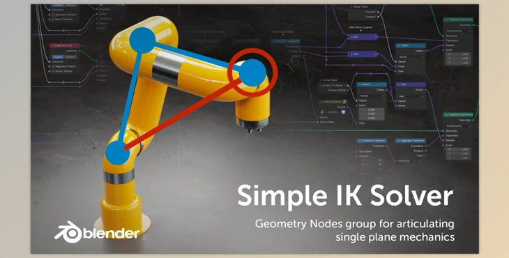 Gumroad - Download Simple IK Solver Node Group for Blender