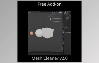 Gumroad - Download DECODED's Mesh Cleaner v2.0 for <span class='badge badge-warning'>Blender</span>