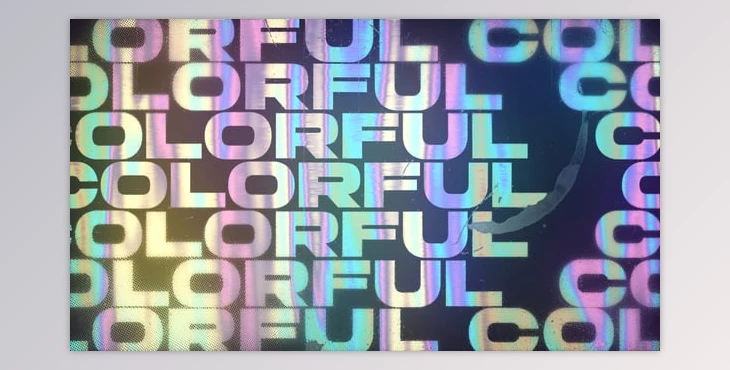 Download Colorful Holo Typography (Videohive 57927214)