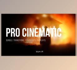 Download Pro Cinematic Bundle for After Effects – Transitions, Titles, LUTs, Overlays (Videohive 57926900)