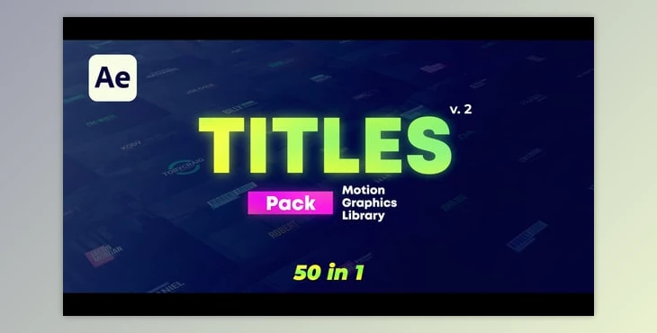 Download 50 Titles Pack (Videohive 57922905) - AE Project