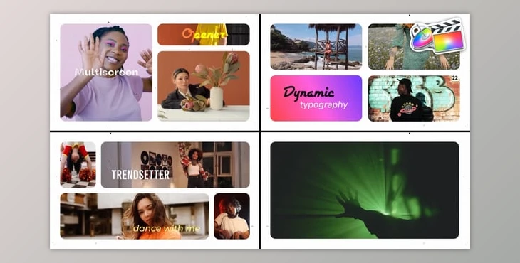 Download Multiscreen Typo for FCPX (Videohive 57893453)
