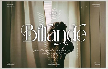 Download Billande Stylish Serif <span class='badge badge-warning'>Font</span> (CreativeMarket 291434703)