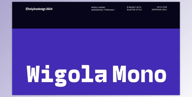 Download Wigola Mono - Monospace Family (CreativeMarket 290967319)