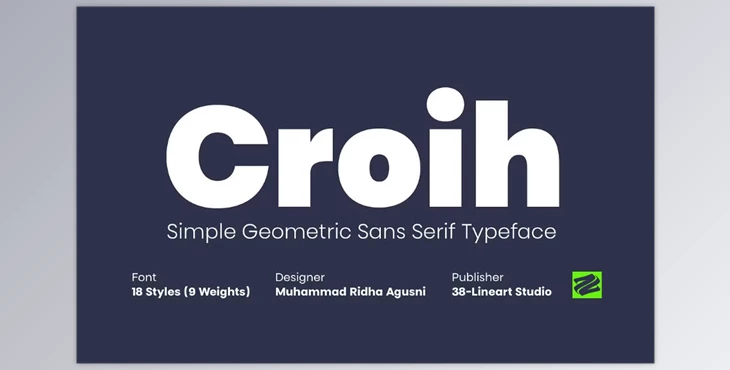 Download Croih - Simple Geometric Sans Serif (CreativeMarket 290889327)