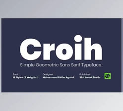 Download Croih - Simple Geometric Sans Serif (CreativeMarket 290889327)