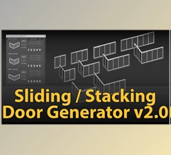 Gumroad - Download uPVC Sliding Door Generator v2.0 for 3ds Max
