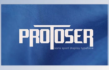 Download Protoser - Sports Font (<span class='badge badge-warning'>CreativeMarket</span> 291441037)