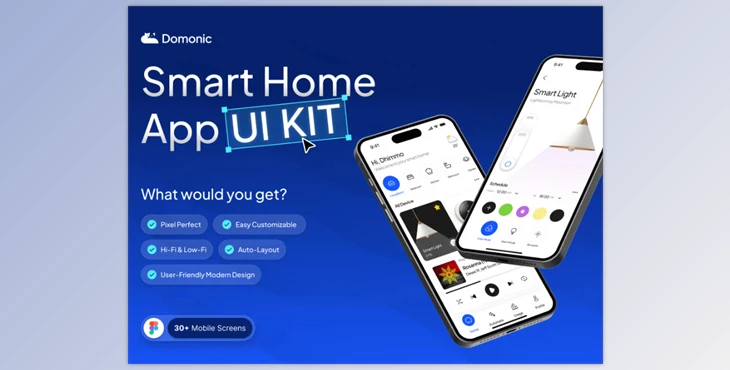 UI8 - Download Domonic - Smart Home App UI Kit