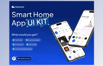 UI8 - Download Domonic - Smart Home App UI <span class='badge badge-warning'>Kit</span>