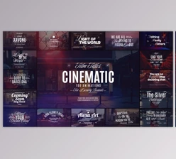 Download 100 Cinematic Film Titles for Premiere Pro (Videohive 57975349) - PR Project