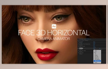 Download Face <span class='badge badge-warning'>3D</span> Horizontal Camera Animator (Videohive 58088978) - AE Project