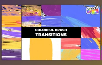 Download Colorful Brush Transitions | <span class='badge badge-warning'>FCPX</span> (<span class='badge badge-warning'>Videohive</span> 58087971)
