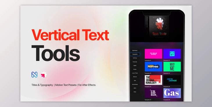 Download Vertical Text Tools - Titles, Typography, Reels, Call Outs (Videohive 58055756) - AE Project