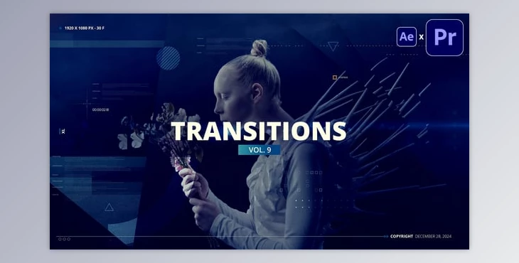 Download Transitions - Premiere Pro Transitions Pack (Videohive 58086727) - PR Project