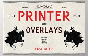 Download Oldschool <span class='badge badge-warning'>Printer</span> Template (Creative Market 291369036)
