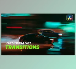 Download Ultra Fast Transitions for Davinci Resolve (Videohive 56335594)