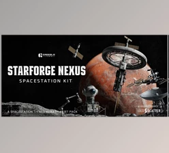 Blender - Download Starforge Nexus - Spacestation Kitbash Greeble Assets