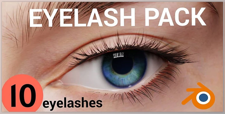 Blender - Download Eyelash Pack + Eyelash Generator