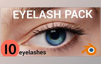 Blender - Download Eyelash <span class='badge badge-warning'>Pack</span> + Eyelash Generator