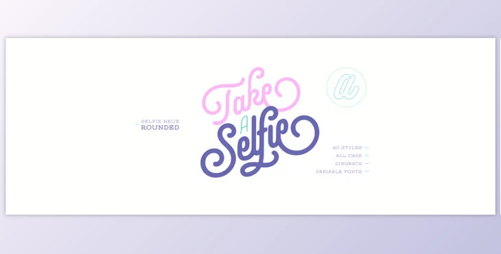 My Fonts - Download Selfie Neue Rounded - Rich Vintage Signage Scripts 40xOTF