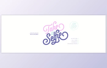 My Fonts - Download Selfie Neue <span class='badge badge-warning'>Rounded</span> - Rich Vintage Signage Scripts 40xOTF
