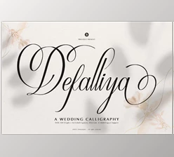 Download Defalliya | Wedding Calligraphy (Creative Market 291499827)