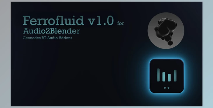 Gumroad - Download Ferrofluid v1.0 for Audio 2 Blender Addon
