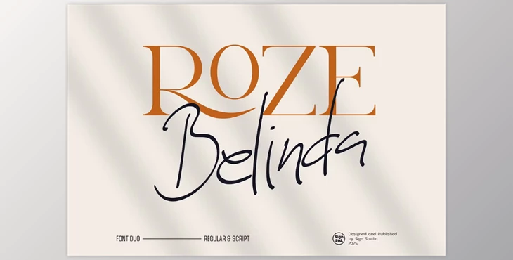 Download Roze Belinda - Display Font Duo (Creative Market 291509633)