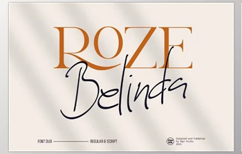 Download Roze Belinda - <span class='badge badge-warning'>Display</span> <span class='badge badge-warning'>Font</span> Duo (Creative Market 291509633)