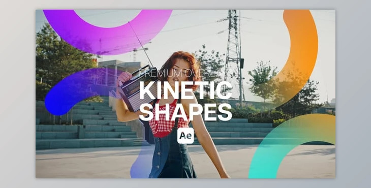 Download Premium Overlays Kinetic Shapes (Videohive 58199878) - AE Project