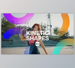 Download Premium Overlays Kinetic Shapes (Videohive 58199878) - AE Project
