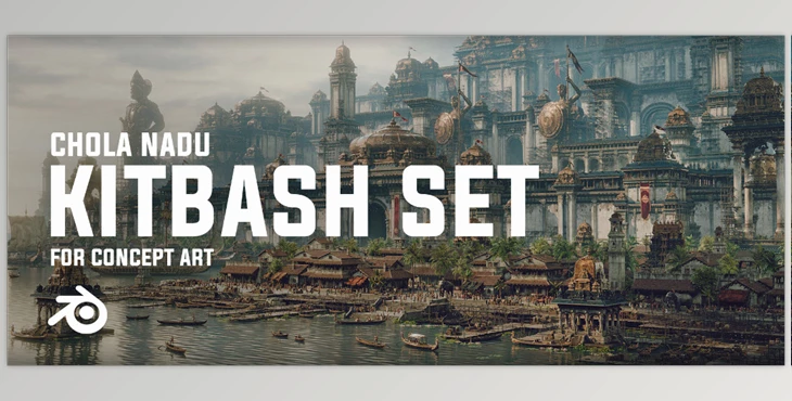 Artstation - Download CHOLA NADU - Kitbash Set