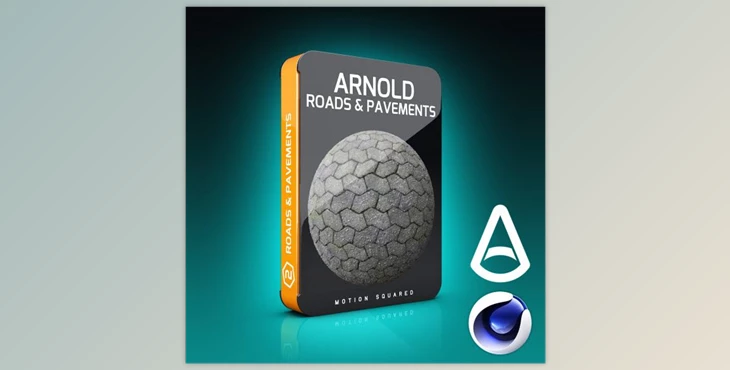 Motion Squared - Download Arnold Road and Pavement Materials for Cinema 4D