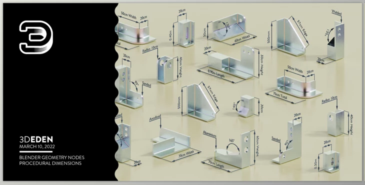 Blender - Download Geometry Nodes Dimensions System v4.4