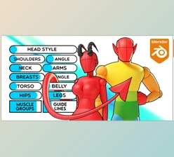 Blender - Download Adjustable Mannequin v1.3