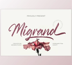 Download Migrand - Handwritten (Creative Market 291519844)