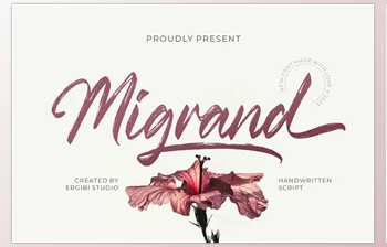 Download <span class='badge badge-warning'>Migrand</span> - Handwritten (Creative Market 291519844)