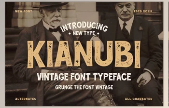 Download Kianubi - Vintage <span class='badge badge-warning'>Font</span> Typeface (Creative Market 291521052)