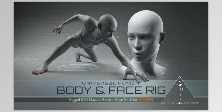 Gumroad - Download Chris Jones - Universal Human Body & Face Rig v3.1.0