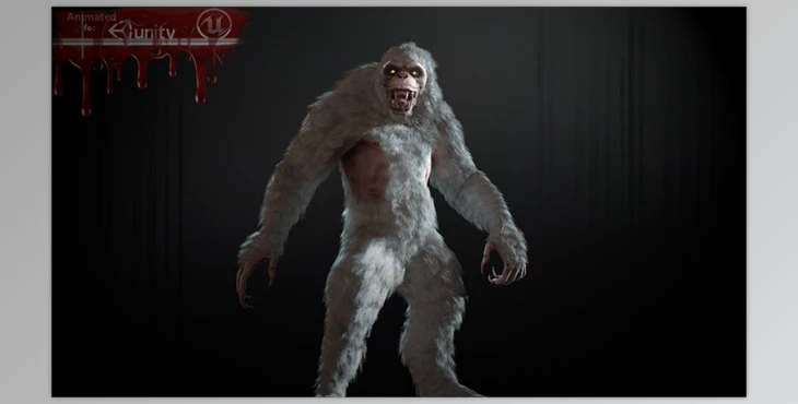 CGTrader - Download Mythical Yeti Low-poly 3D model