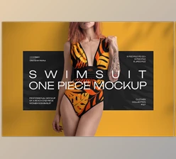 Download Mockup of a One Piece Women Swimsuit (Creative Market 291253888)