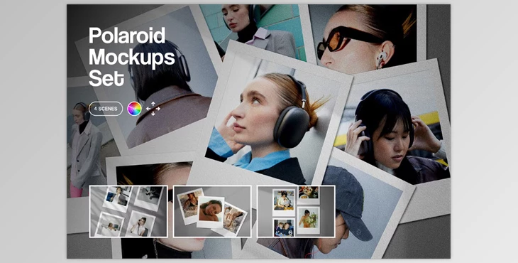 Download Polaroid Photo Mockup (Creative Market 113923960)