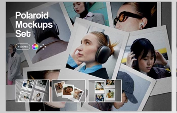 Download <span class='badge badge-warning'>Polaroid</span> Photo Mockup (Creative Market 113923960)