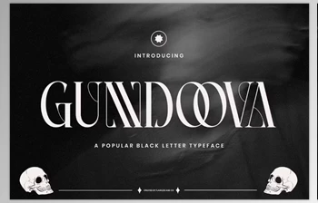 Download Gundoova - Blackletter Serif <span class='badge badge-warning'>Font</span> (Creative Market 291534628)