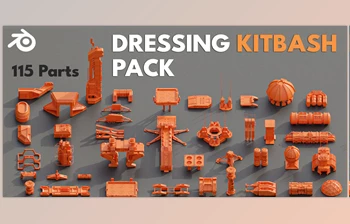 Blender - Download <span class='badge badge-warning'>Sci</span>-<span class='badge badge-warning'>Fi</span> Buildings: Modular Kitbash Pack