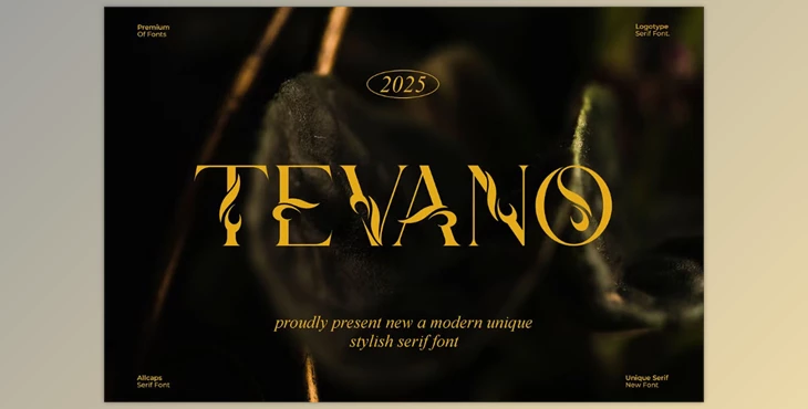 Download Tevano || Modern Unique Serif Font (Creative Market 291534532)