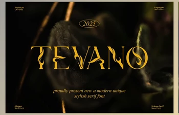 Download Tevano || Modern <span class='badge badge-warning'>Unique</span> Serif Font (Creative Market 291534532)