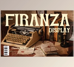 Download Firanza Display - Classic Serif Font (Creative market 291534673)